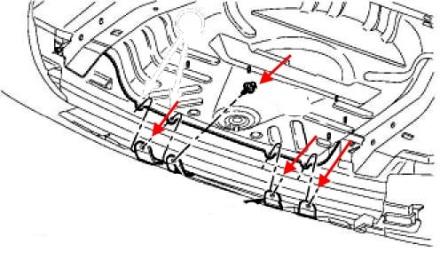 diagram of rear bumper Jeep Patriot